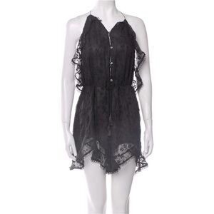 Zimmermann Black Lace Romper